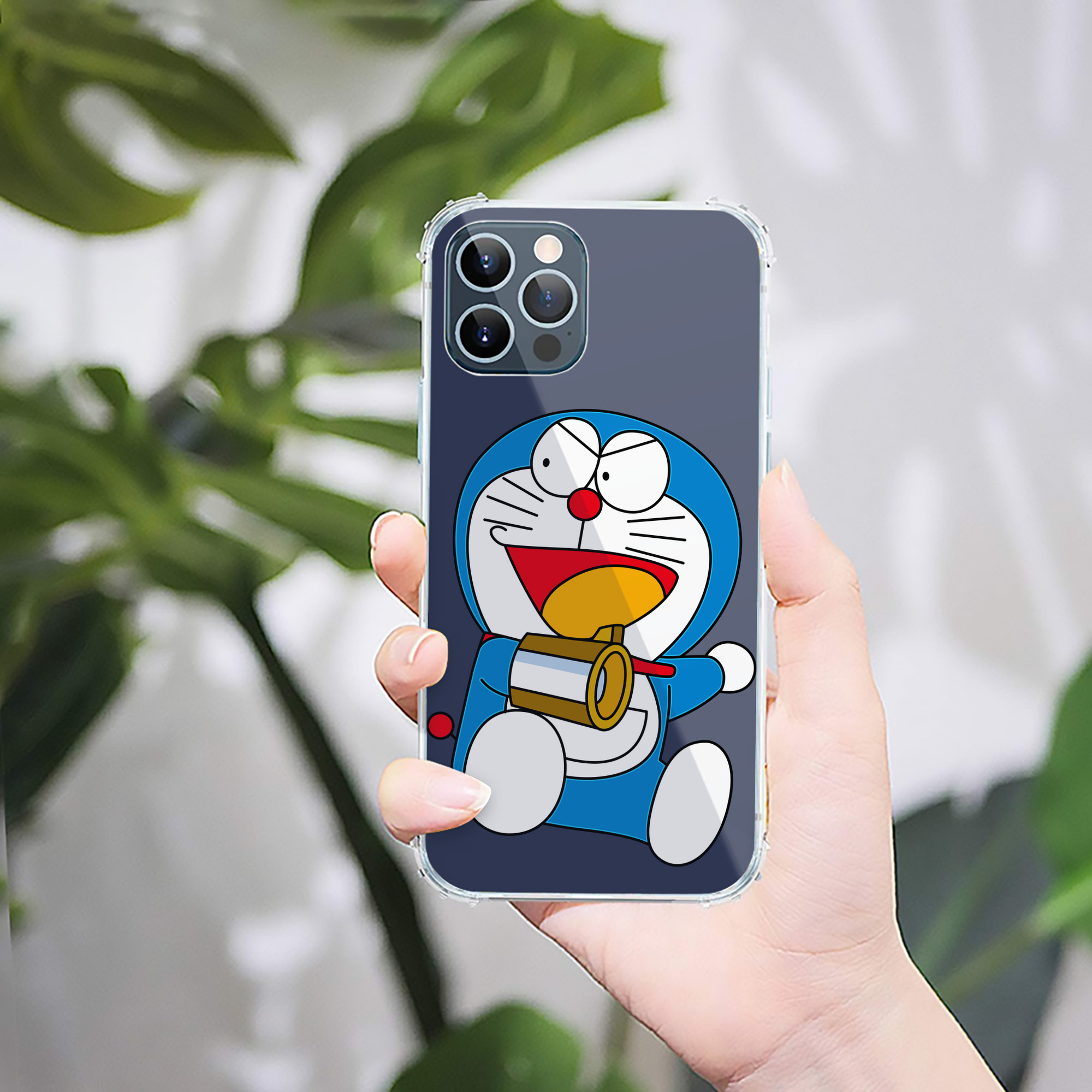 （画像用） ドラえもん Doraemon 【iPhone 12シリーズ対応】透明スマホケース（クリアソフトケース）